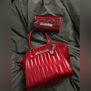 Lux De Ville Lady Vamp Bag + Wallet NWT